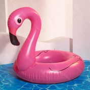 картинка Пляжный надувной круг Розовый Фламинго Pink Flamingo для плавания