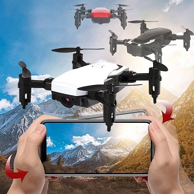 картинка Квадрокоптер Wi-Fi Fold Drone LF606 с камерой 0,3MP
