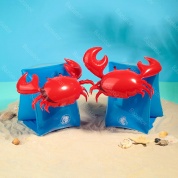 картинка Нарукавники надувные детские красные крабики 2 шт. для плавания