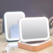 картинка Настольное косметическое зеркало с регулируемой LED подсветкой и функцией селфи лампа Beauty Mirror