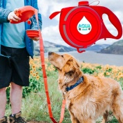 картинка Поводок-рулетка лента для собак 5 в 1 Aqua Leash