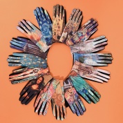 картинка Перчатки женские сенсорные с художественным мотивом Живопись