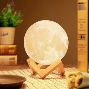 картинка Светильник ночник 3D шар Луна Lamp