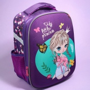 картинка Ранец рюкзак школьный для девочек ортопедический для первоклассника с рисунком