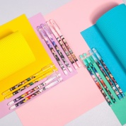 картинка Набор детских синих гелевых ручек пиши-стирай для мальчиков девочек со стираемыми чернилами Клинок