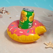 картинка Пляжный надувной подстаканник для напитков в бассейн пончик