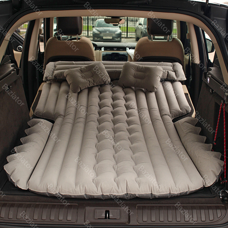 Надувной автомобильный матрас кровать 190x120 см c насосом и подушками .
