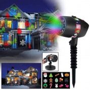 картинка Лазерный праздничный новогодний светильник проектор Slide Shower Slide Show (12 слайдов)
