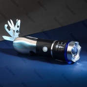 картинка Фонарь тактический светодиодный многофункциональный, мультитул с зумом Emergency Multi-Tool 
