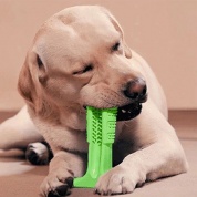 картинка Зубная силиконовая щетка игрушка массажер для чистки зубов крупных собак Pet Toothbrush