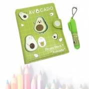 картинка Детский подарочный набор "Весёлый авокадо" (блокнот + ручка) в блистере
