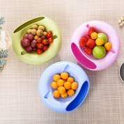 картинка Двойная тарелка для семечек и подставка для телефона 3 в 1 Creative & Fashionable Fruit Platter