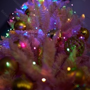 картинка Новогодняя светодиодная гирлянда Конский хвост лучи росы 10 нитей на елку от сети 220В 8 режимов