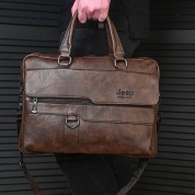 картинка Деловой мужской портфель на ремне сумка-мессенджер Jeep Buluo