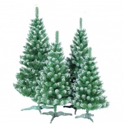 картинка Зеленая искусственная новогодняя елка заснеженная