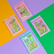 картинка Детский подарочный набор блокнот для записей в линейку с ручкой для девочек и мальчиков Авокадо