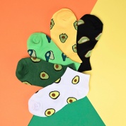 картинка Носки женские короткие с принтом Авокадо