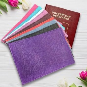 картинка Кожаная обложка на паспорт женская