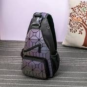 картинка Геометрическая люминесцентная неоновая кросс-боди сумка "Хамелеон"