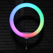 картинка Кольцевая лампа со штативом цветная RGB LED Soft Ring Light MJ-26
