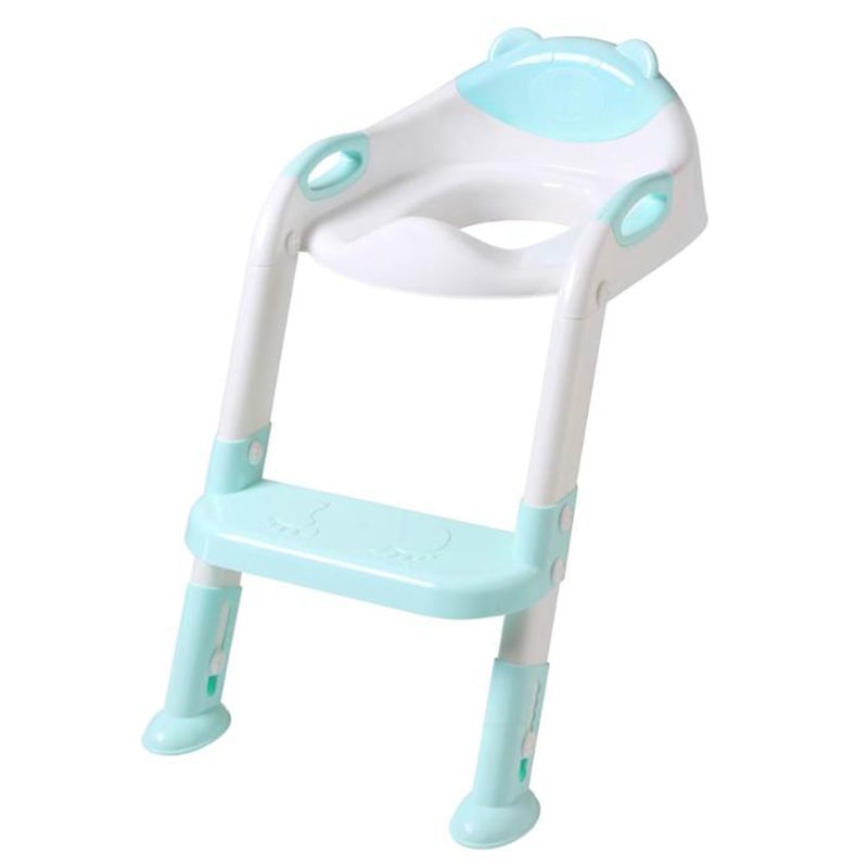 Складное детское мягкое сиденье накладка на унитаз со ступенькой и .