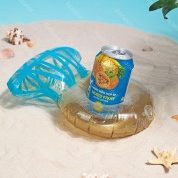 картинка Пляжный надувной подстаканник для напитков в бассейн кольцо с брилиантом