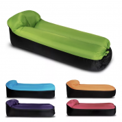 картинка Улучшенный пляжный надувной диван/ламзак/лежак Baziator 2.1 c утолщённым дном и колышком