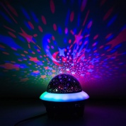 картинка Светодиодный светильник проектор беспроводной диско-шар Bluetooth колонка со встроенным MP3 плеером