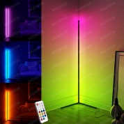 картинка Светодиодный угловой светильник Напольная LED Лампа неоновый ночник RGB с дистанционным управлением