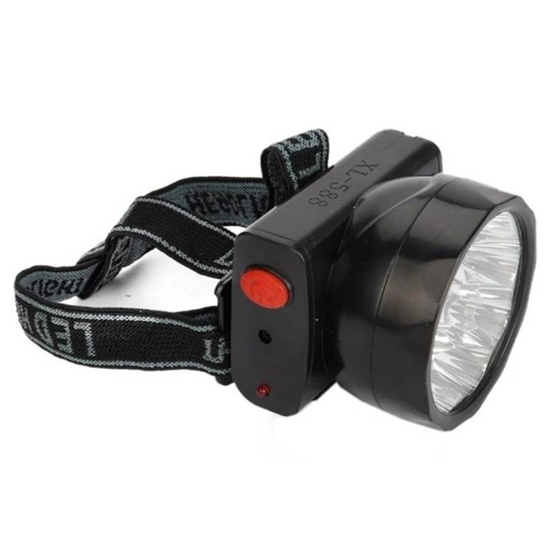 Аккумуляторный налобный фонарик 9 диодов LED с рефлекторами Baziator XL .