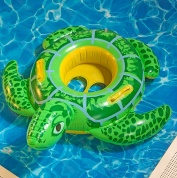 картинка Детский надувной круг от 3-х лет и до 15 кг с трусами для плавания и ручками "Черепаха"