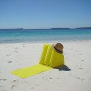 картинка Пляжный лежак с надувной спинкой подушкой