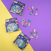 картинка Детский канцелярский подарочный набор из 6 ластиков для мальчиков и девочек Космос