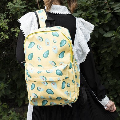 Школьный рюкзак детский, для подростка с авокадо