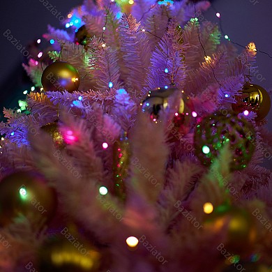 картинка Новогодняя светодиодная гирлянда Конский хвост лучи росы 10 нитей на елку от сети 220В 8 режимов