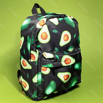Рюкзак школьный для девочек подростков с Авокадо маленький