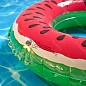 Пляжный надувной круг для плавания Красный Арбуз Watermelon