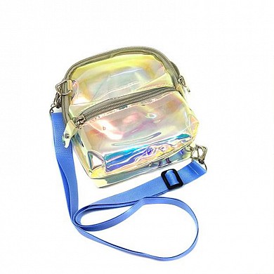 Голографическая сумка-рюкзак детская для девочки на ремешке