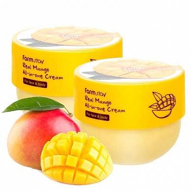 Многофункциональный крем с экстрактом манго FarmStay Real Mango All-In One Cream, 300мл