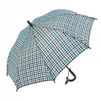Зонт детский для мальчиков и девочек со свистком "Клетка"