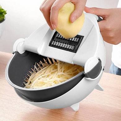 картинка Многофункциональная вращающаяся овощерезка Wet Basket Vegetable Cutter