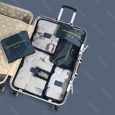 Дорожный органайзер для чемодана из 6 штук LAUNDRY POUCH, набор для путешествий и хранения вещей