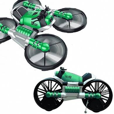 Квадрокоптер-мотоцикл дрон трансформер с пультом управления Leap 2 в 1
