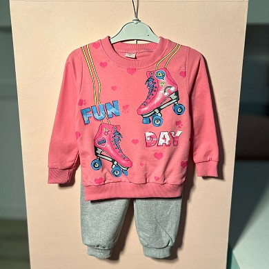 Костюм детский спортивный штаны и кофта для девочки на весну FUN DAY
