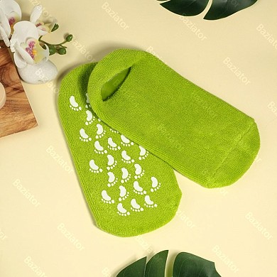 Увлажняющие многоразовые гелевые носочки для педикюра Spa Gel Socks СПА с эфирными маслами