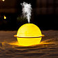 Увлажнитель воздуха Аромадиффузор беспроводной светильник ночник Планета Юпитер с кольцом