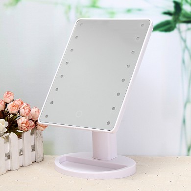 Косметическое зеркало с подсветкой Large Led Mirror 16 светодиодов