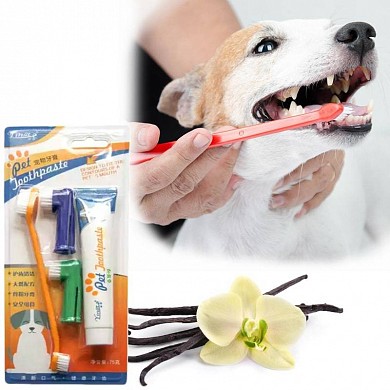 Комплект для ухода за зубами для собак Pet Toothpaste