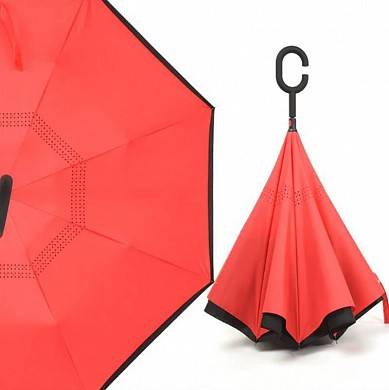 Зонт-наоборот трость (зонт обратного сложения антизонт)
