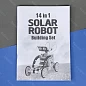 Электронный Робот конструктор трансформер Solar Robot 14 в 1 на солнечной батарее интерактивный